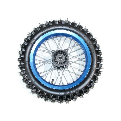 BLUE 15mm Axle 3.00 - 12 12" Inch Rear Wheel Rim Tyre Tire PIT PRO Dirt Bike